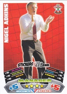 Figurina Nigel Adkins - NPower Championship 2011-2012. Match Attax n. 232 - Topps