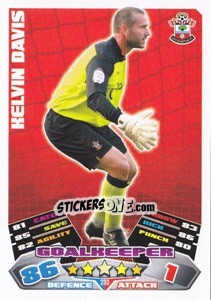 Sticker Kelvin Davis - NPower Championship 2011-2012. Match Attax - Topps
