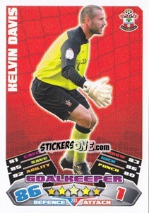 Cromo Kelvin Davis - NPower Championship 2011-2012. Match Attax n. 233 - Topps
