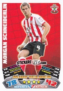 Sticker Morgan Schneiderlin - NPower Championship 2011-2012. Match Attax - Topps