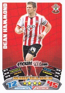 Sticker Dean Hammond - NPower Championship 2011-2012. Match Attax - Topps