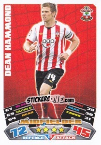 Figurina Dean Hammond - NPower Championship 2011-2012. Match Attax n. 239 - Topps