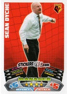 Figurina Sean Dyche - NPower Championship 2011-2012. Match Attax n. 243 - Topps