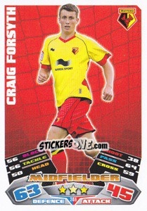 Sticker Craig Forsyth - NPower Championship 2011-2012. Match Attax n. 248 - Topps