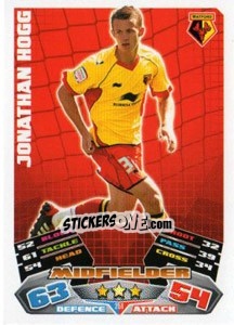 Sticker Jonathan Hogg - NPower Championship 2011-2012. Match Attax n. 251 - Topps