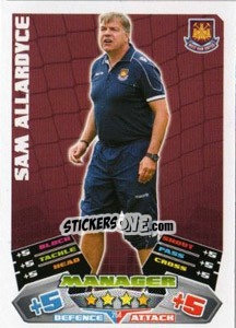 Sticker Sam Allardyce - NPower Championship 2011-2012. Match Attax - Topps