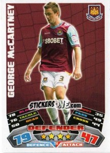 Sticker George McCartney - NPower Championship 2011-2012. Match Attax n. 256 - Topps