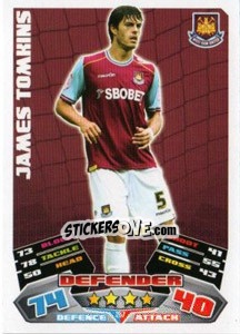 Cromo James Tomkins - NPower Championship 2011-2012. Match Attax n. 257 - Topps