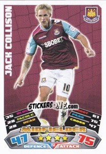 Cromo Jack Collison - NPower Championship 2011-2012. Match Attax n. 259 - Topps