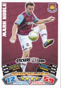 Sticker Mark Noble - NPower Championship 2011-2012. Match Attax n. 261 - Topps