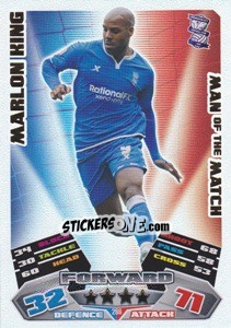Sticker Marlon King - NPower Championship 2011-2012. Match Attax - Topps