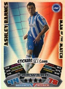 Sticker Ashley Barnes - NPower Championship 2011-2012. Match Attax - Topps