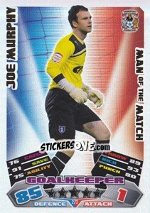Sticker Joe Murphy - NPower Championship 2011-2012. Match Attax n. 272 - Topps