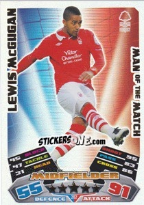 Sticker Lewis McGugan - NPower Championship 2011-2012. Match Attax - Topps