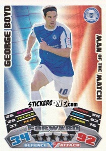 Sticker George Boyd - NPower Championship 2011-2012. Match Attax - Topps