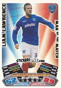 Sticker Liam Lawrence - NPower Championship 2011-2012. Match Attax - Topps