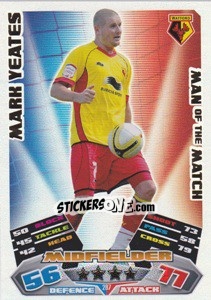 Sticker Mark Yeates - NPower Championship 2011-2012. Match Attax - Topps