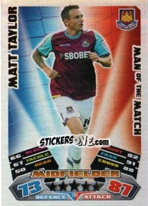 Sticker Matt Taylor - NPower Championship 2011-2012. Match Attax n. 288 - Topps