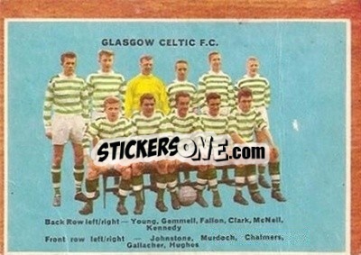 Sticker Celtic Team Group  - Scottish Footballers 1964-1965
 n. 44 - A&BC