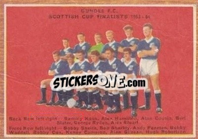 Sticker Dundee Team Group  - Scottish Footballers 1964-1965
 n. 81 - A&BC