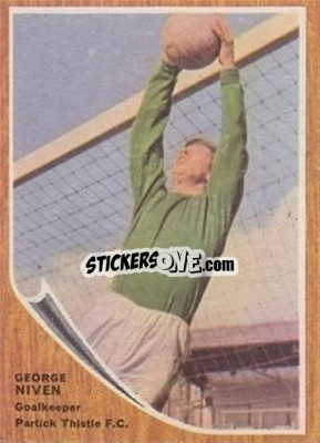 Sticker George Niven - Scottish Footballers 1964-1965
 n. 77 - A&BC