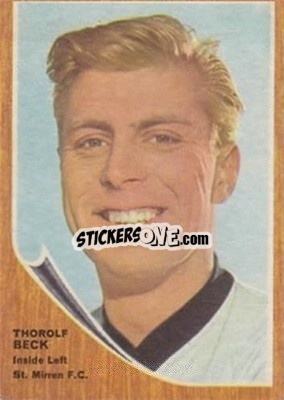 Sticker Theorolf Beck - Scottish Footballers 1964-1965
 - A&BC