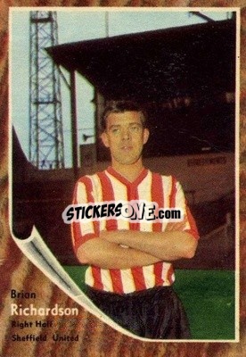 Sticker Brian Richardson - Footballers 1963-1964
 n. 78 - A&BC