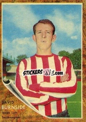 Sticker David Burnside - Footballers 1963-1964
 n. 33 - A&BC