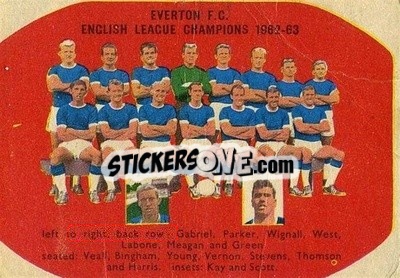 Sticker Everton Team Group - Footballers 1963-1964
 - A&BC