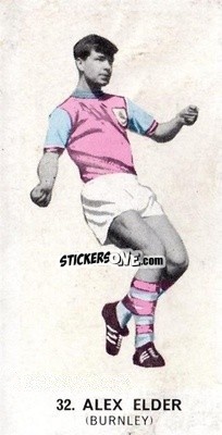 Sticker Alex Elder - Footballers of 1964
 n. 32 - Hurricane