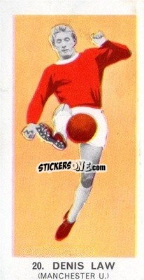 Sticker Denis Law - Footballers of 1964
 n. 20 - Hurricane