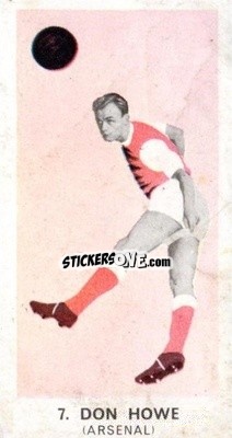 Sticker Don Howe - Footballers of 1964
 n. 7 - Hurricane