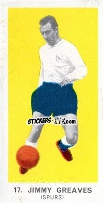 Sticker Jimmy Greaves - Footballers of 1964
 n. 17 - Hurricane
