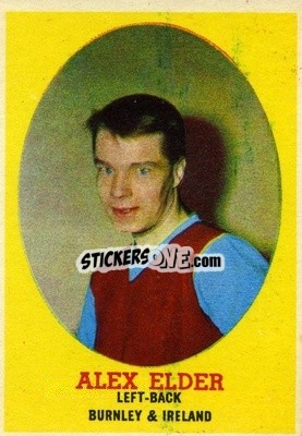 Sticker Alex Elder - Footballers 1962-1963
 n. 41 - A&BC