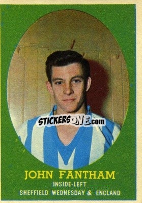 Sticker John Fantham - Footballers 1962-1963
 n. 58 - A&BC