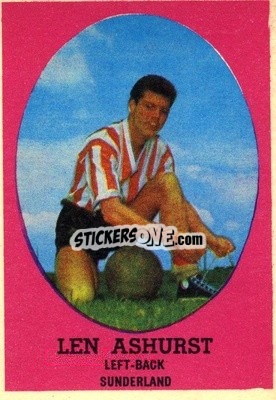 Sticker Len Ashurst - Footballers 1962-1963
 n. 80 - A&BC