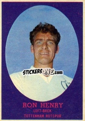 Cromo Ron Henry - Footballers 1962-1963
 - A&BC