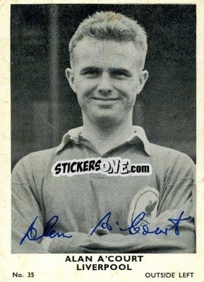 Sticker Alan A'Court - Footballers 1961-1962
 - A&BC