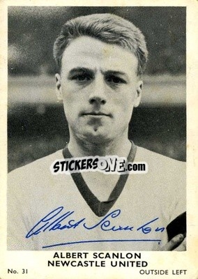 Sticker Albert Scanlon - Footballers 1961-1962
 n. 31 - A&BC