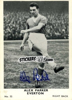 Figurina Alex Parker - Footballers 1961-1962
 n. 32 - A&BC