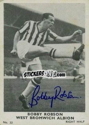 Sticker Bobby Robson - Footballers 1961-1962
 n. 33 - A&BC
