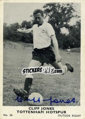 Cromo Cliff Jones - Footballers 1961-1962
 n. 26 - A&BC