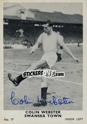 Sticker Colin Webster - Footballers 1961-1962
 n. 17 - A&BC