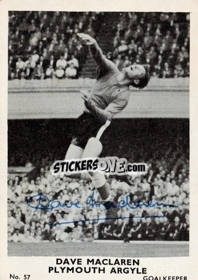 Sticker Dave MacLaren - Footballers 1961-1962
 - A&BC