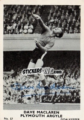 Figurina Dave MacLaren - Footballers 1961-1962
 n. 57 - A&BC