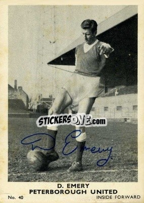Sticker Dennis Emery - Footballers 1961-1962
 n. 40 - A&BC