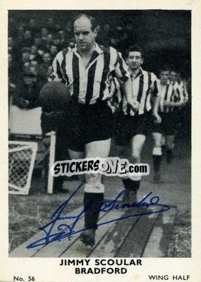 Cromo Jimmy Scoular - Footballers 1961-1962
 n. 56 - A&BC