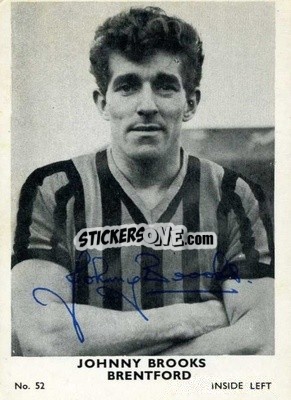 Figurina Johnny Brooks - Footballers 1961-1962
 n. 52 - A&BC