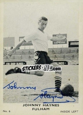 Sticker Johnny Haynes - Footballers 1961-1962
 n. 6 - A&BC