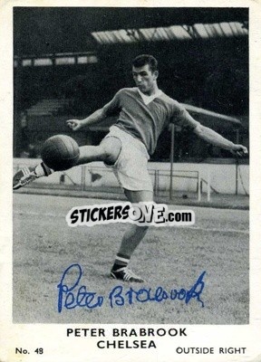 Sticker Peter Brabrook - Footballers 1961-1962
 - A&BC